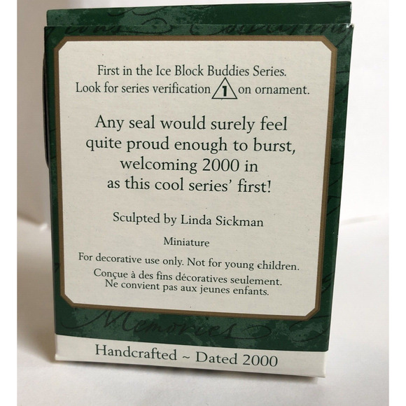 Hallmark Christmas Ornament Keepsake Miniature Ice Block Buddies 2000 Polar Bear - Picture 11 of 12